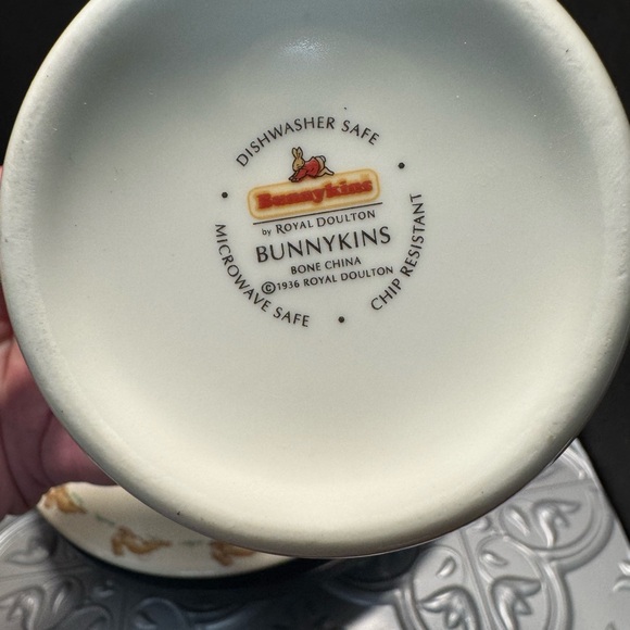 2002 Royal Doulton for Kids Bunnykins Cup Bowl Plate 3pcs - Picture 4 of 10